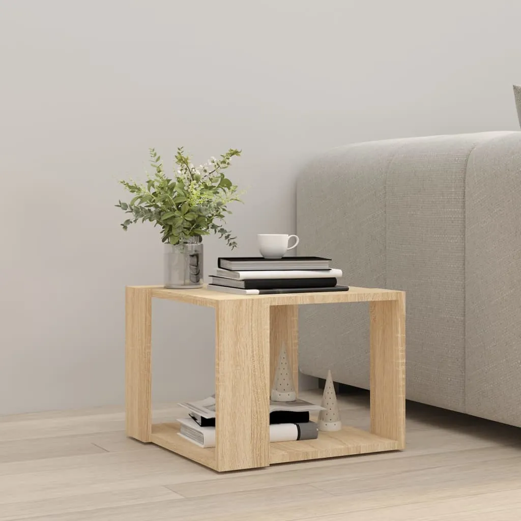 Moderner Couchtisch 40x40x30 cm in Sonoma-Eiche