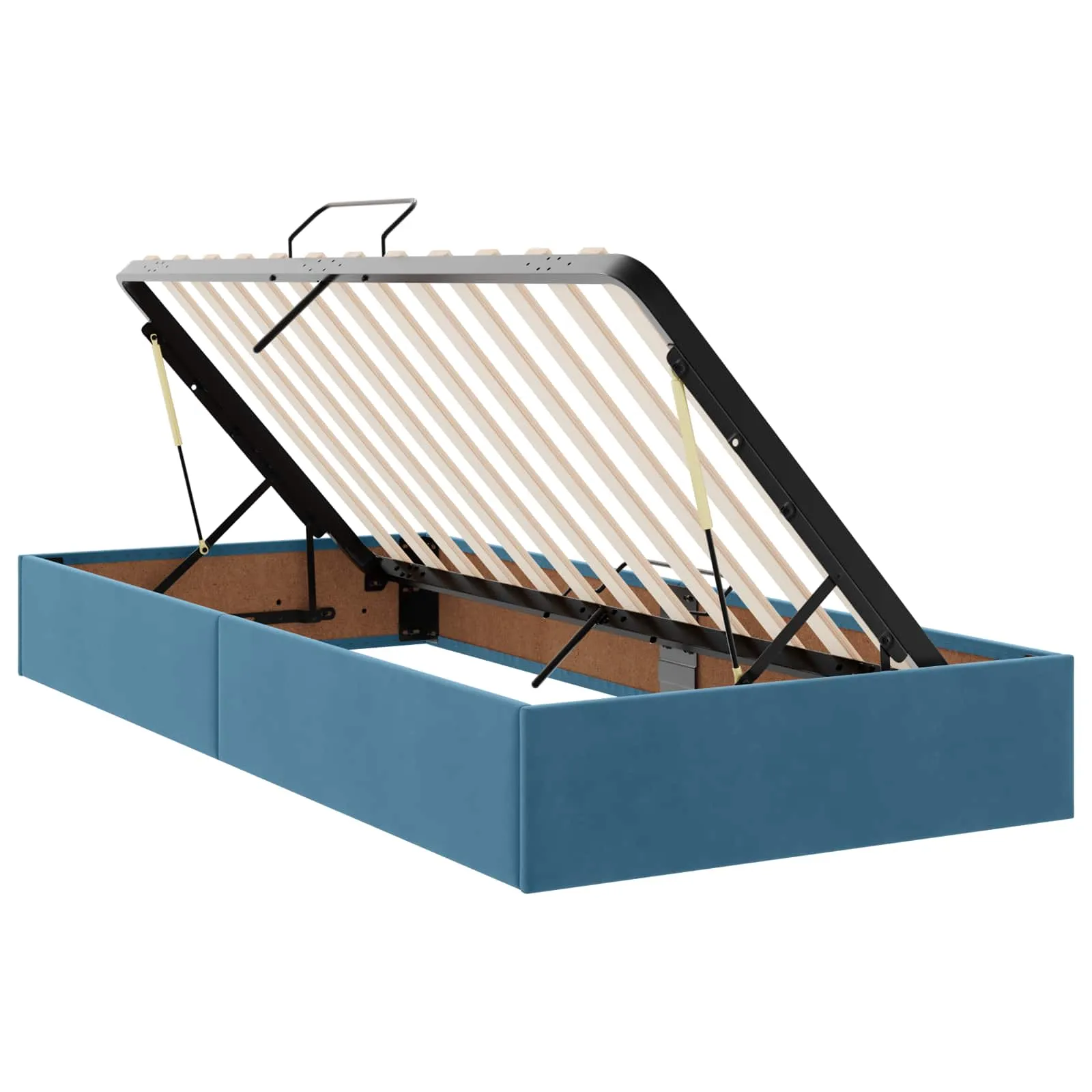 Staubett mit Matratze 200x200 cm Dunkelblau