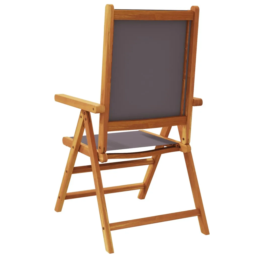 Verstellbarer Gartenstuhl 57 x 70 x 81-109 cm in Anthrazit