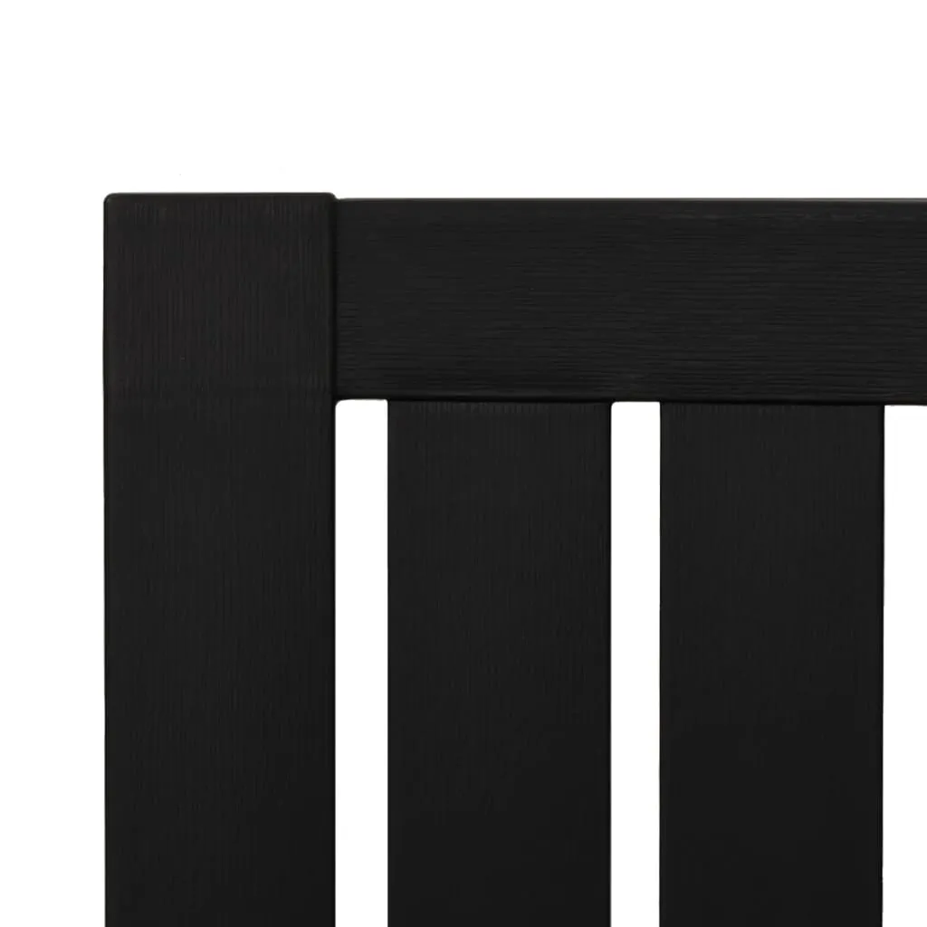 Adirondack Gartenstuhl 63x85x93 cm Schwarz Polypropylen