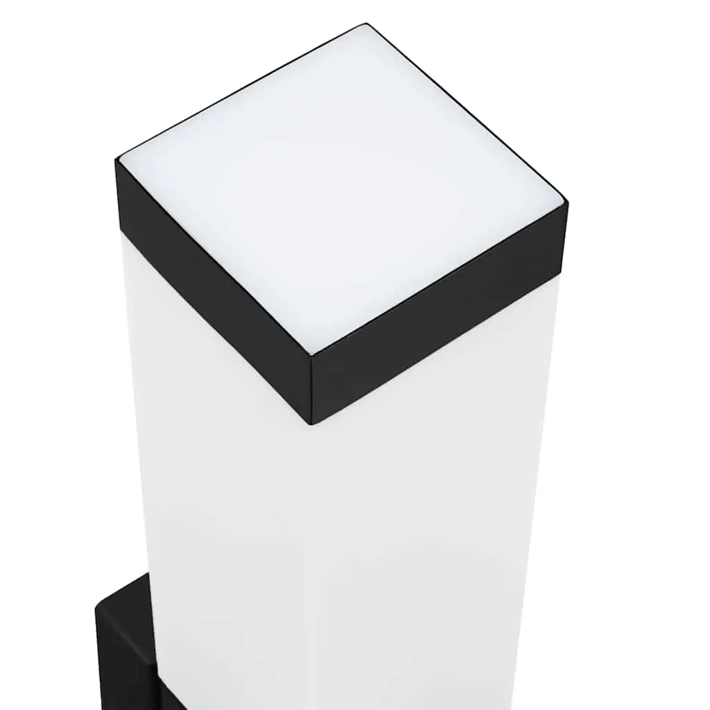 Moderne Außenwandleuchte 10,5 x 6 x 33 cm Schwarz