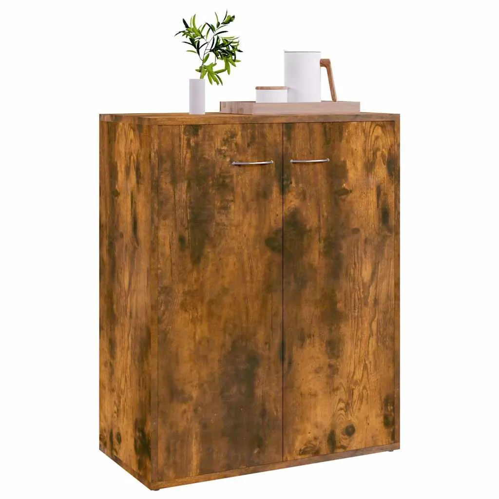 Minimalistisches Sideboard Räuchereiche 60 x 30 x 75 cm