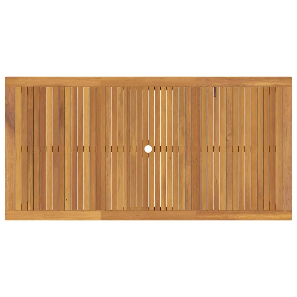 Modernes Garten-Dining-Set Echtholz 85x85x74 cm Beige