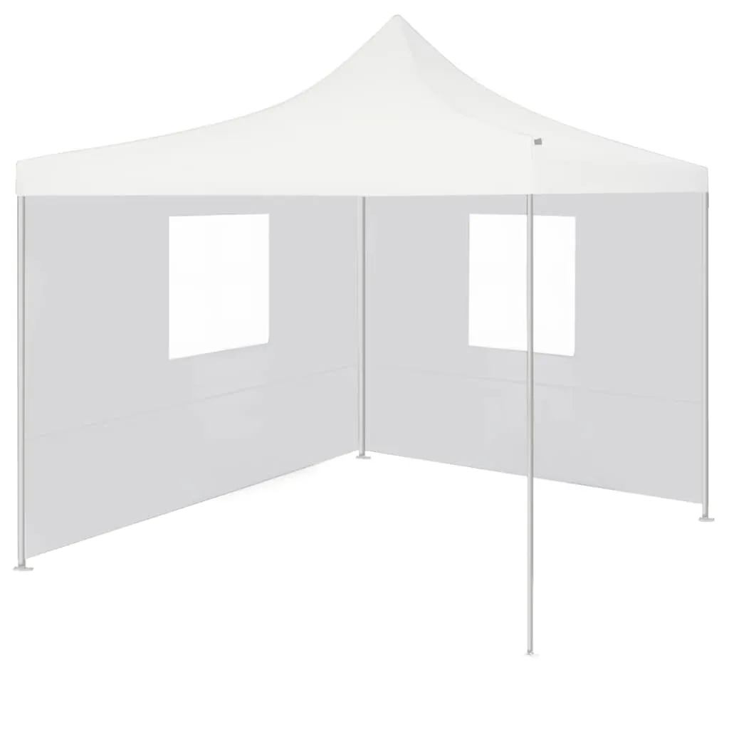 Faltbares Partyzelt 291x291x315 cm Weiß mit UV- und Wasserbeständigem Dach
