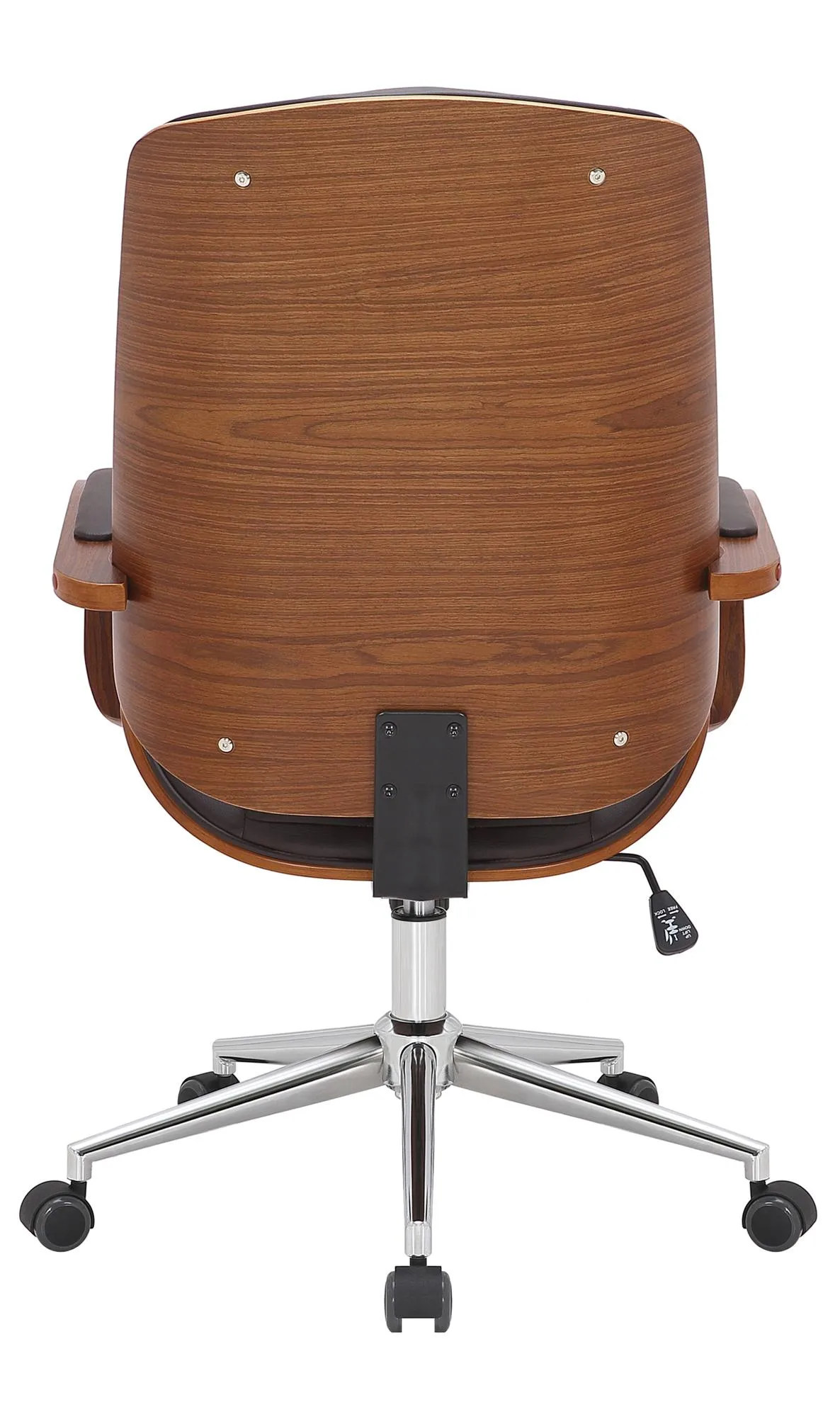 Bürostuhl Yankton 102-110x60x68 cm walnuss/braun