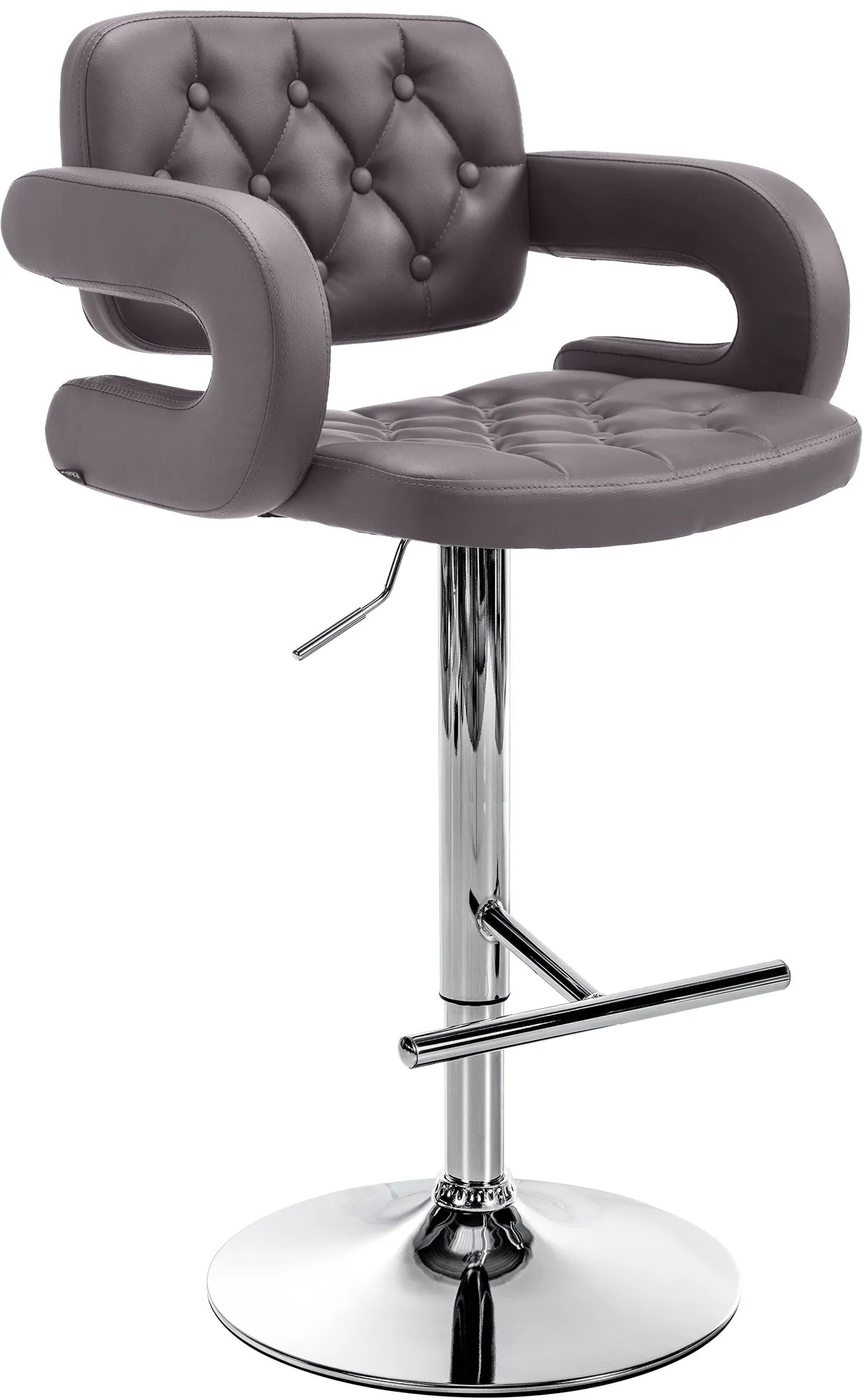 Barhocker Dublin 103-123x62x55 cm braun