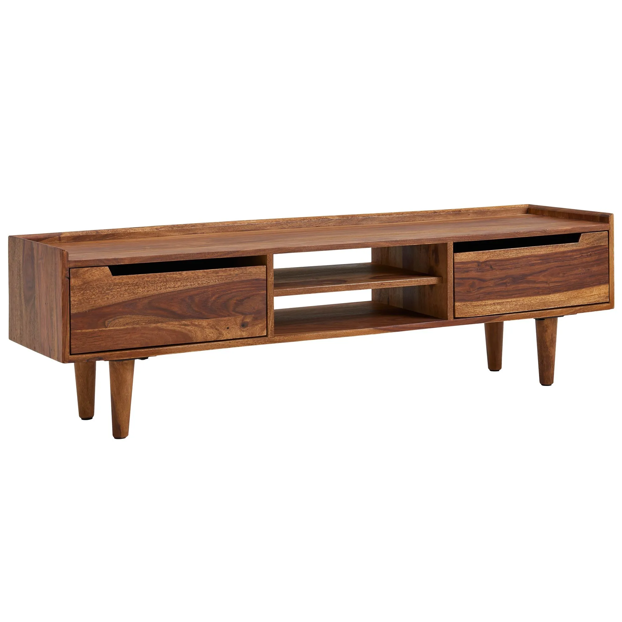 tinkaro Fernsehschrank IMKE Sheesham Massivholz TV-Kommode Braun tinkaro Fernsehschrank IMKE Sheesham Massivholz TV-Kommode Braun
