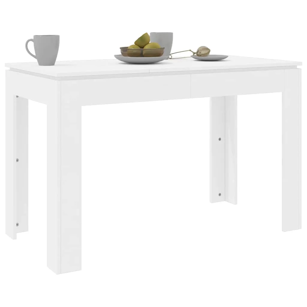 Esstisch Weiß 120 x 60 x 76 cm mit klaren Linien