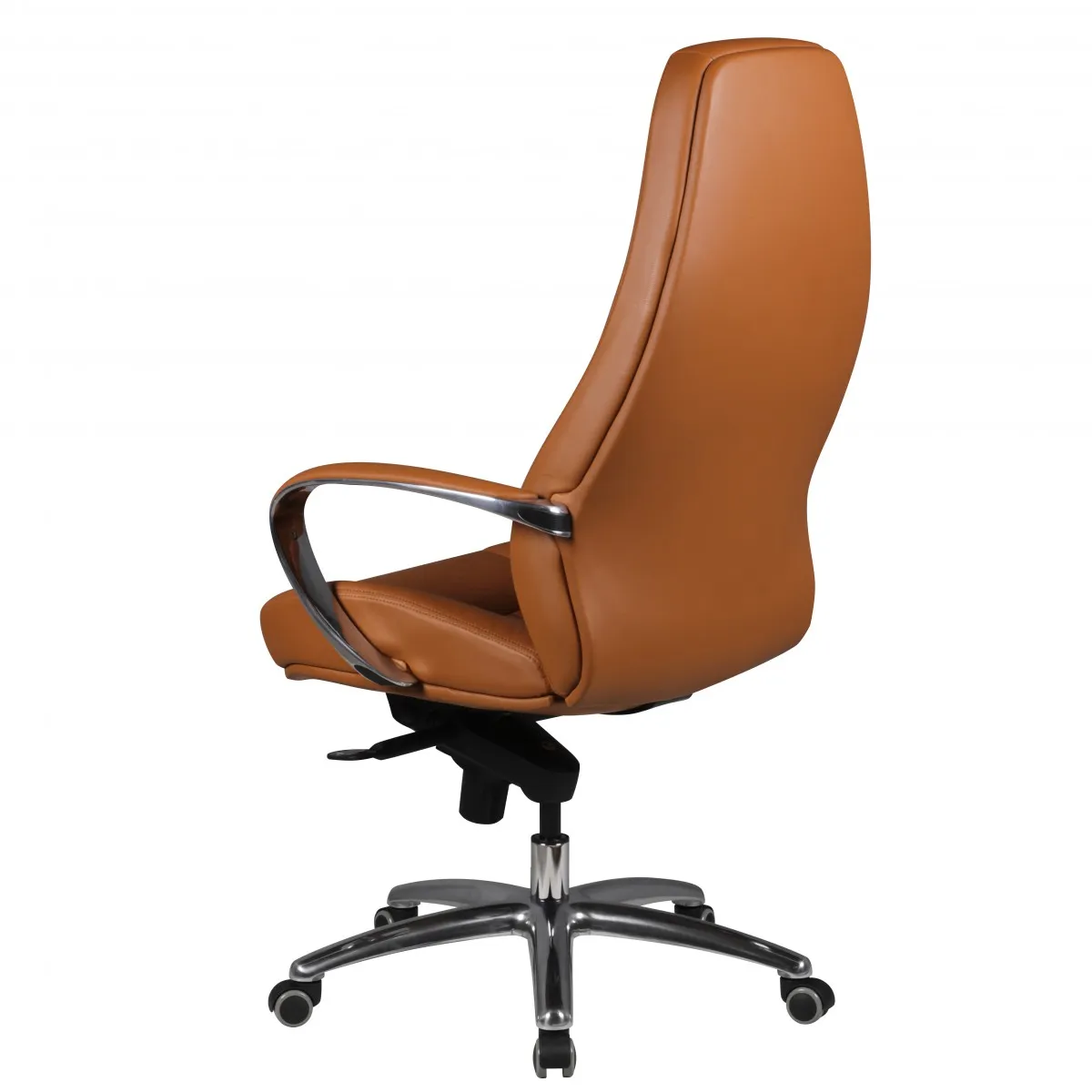 Amstyle Bürostuhl AUSTIN Echt-Leder Caramel Schreibtischstuhl 120KG Chefsessel hohe Rückenlehne mit Kopfstütze X-XL