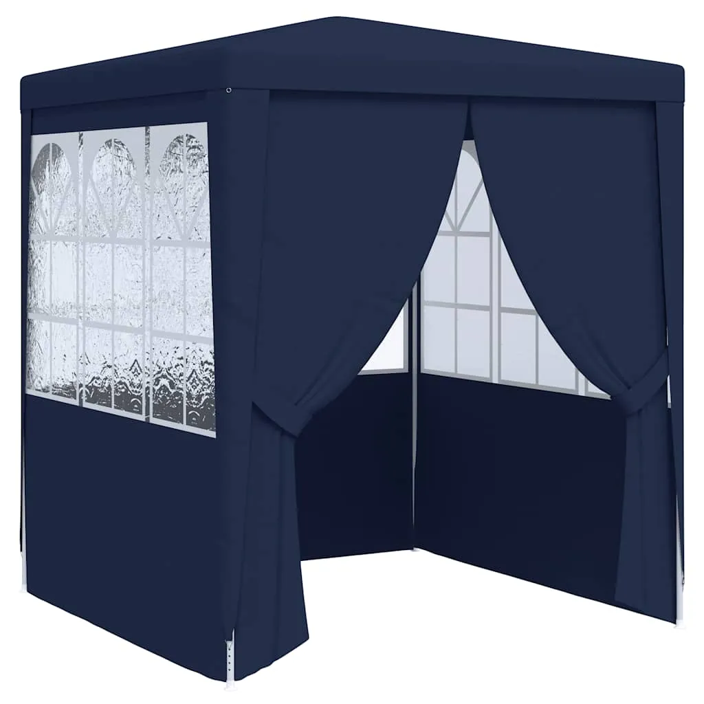 Partyzelt Blau 2 x 2 x 2,4 m mit UV- und wasserbeständigem Material
