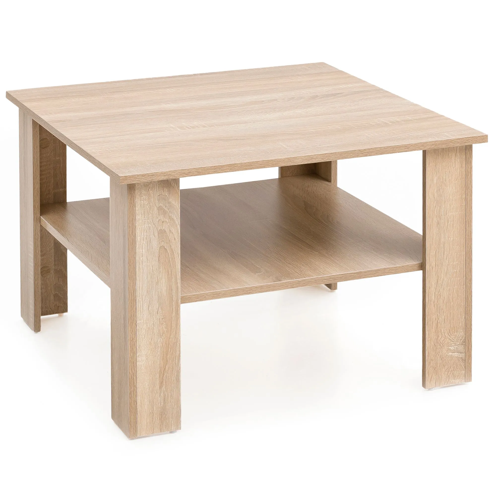 tinkaro Couchtisch eckig NOEMI Holz Wohnzimmertisch Braun tinkaro Couchtisch eckig NOEMI Holz Wohnzimmertisch Braun