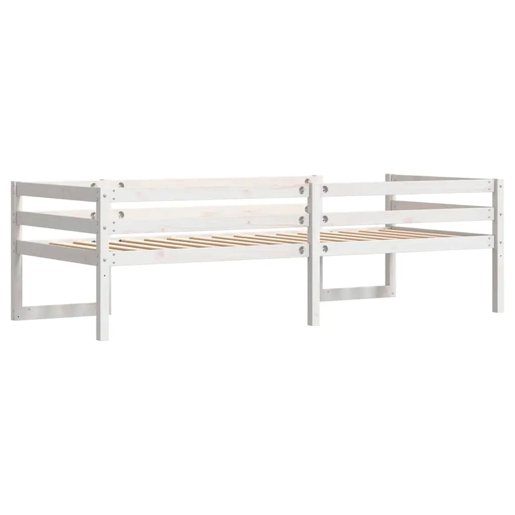 Kinderbett Weiß 195,5 x 82,5 x 61 cm mit Rausfallschutz