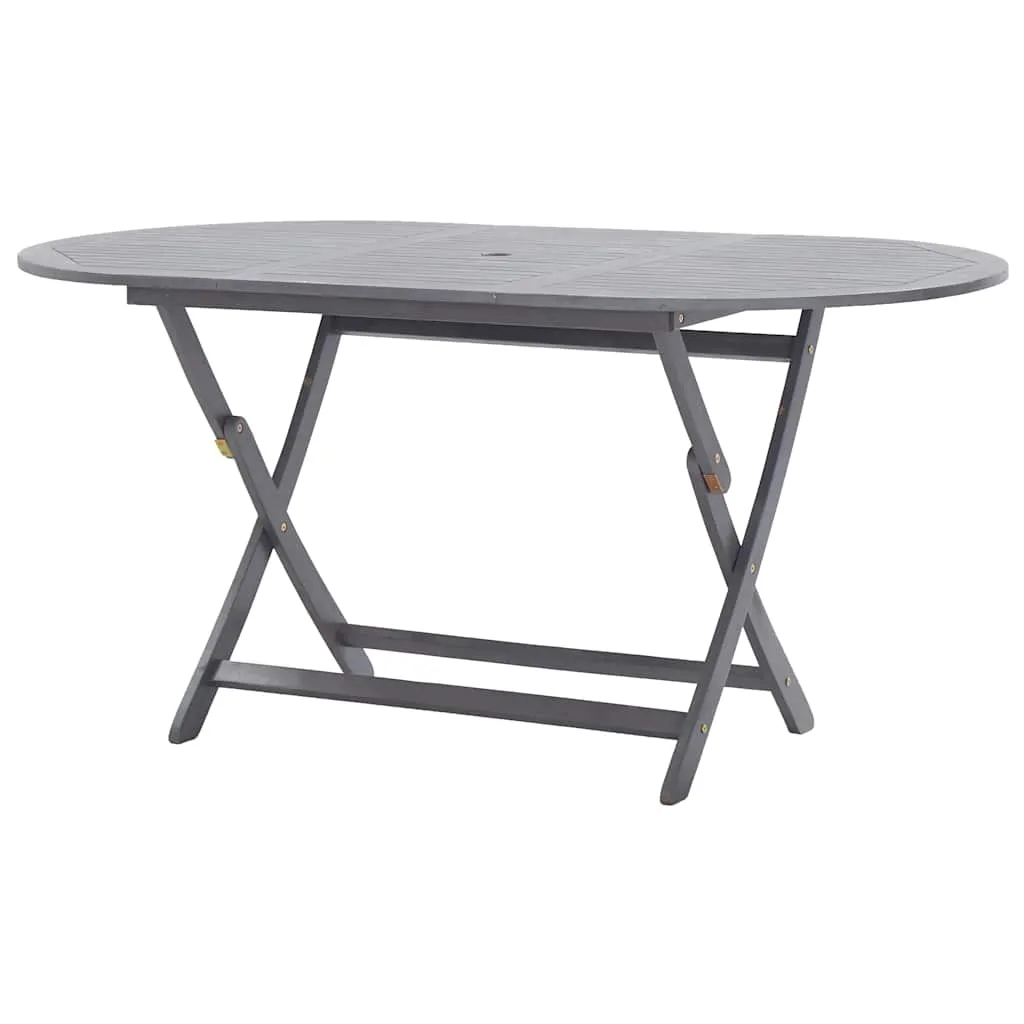 Gartentisch Klappbar 160x85x75 cm Massivholz Akazie