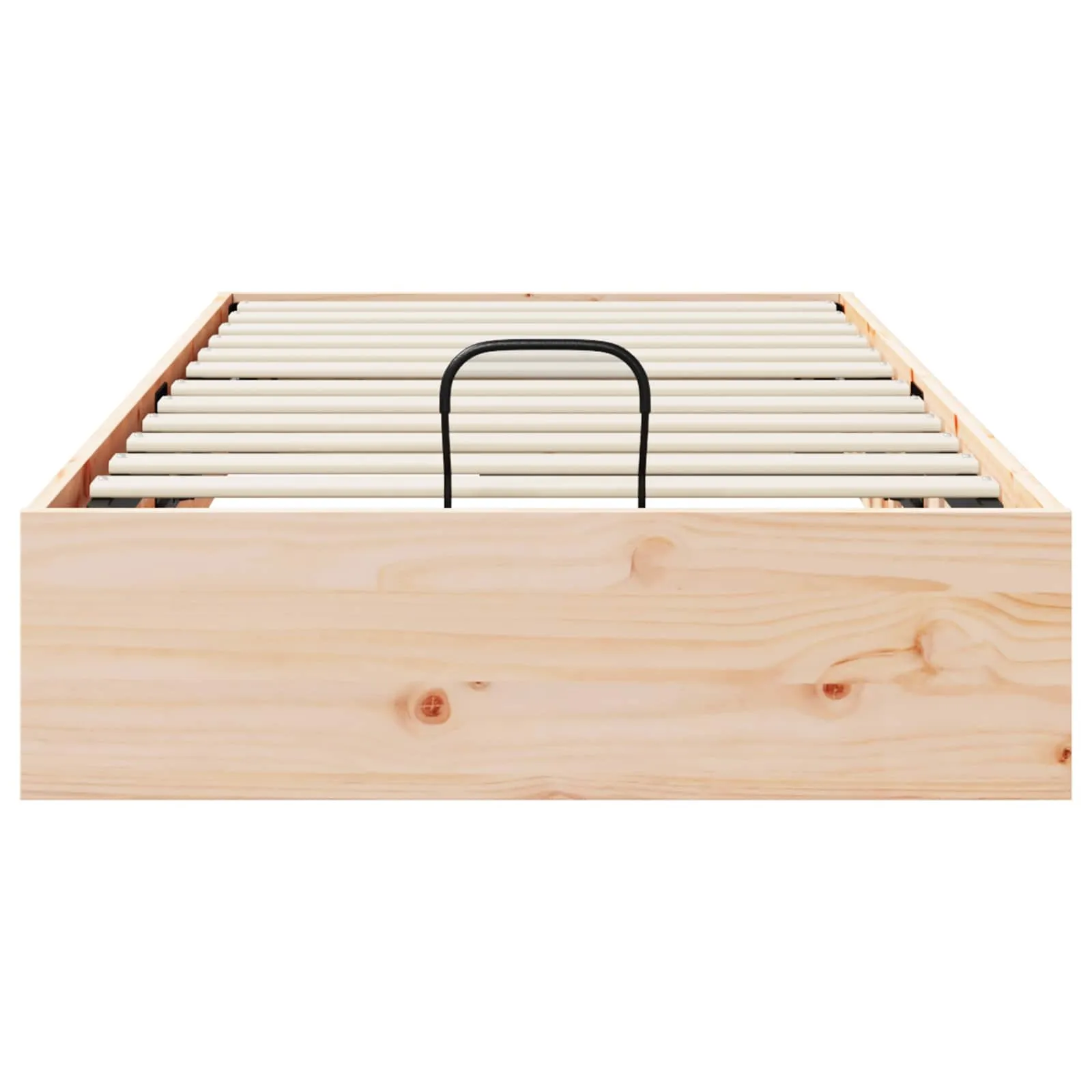 Bettgestell mit Stauraum 90 x 190 cm Natur