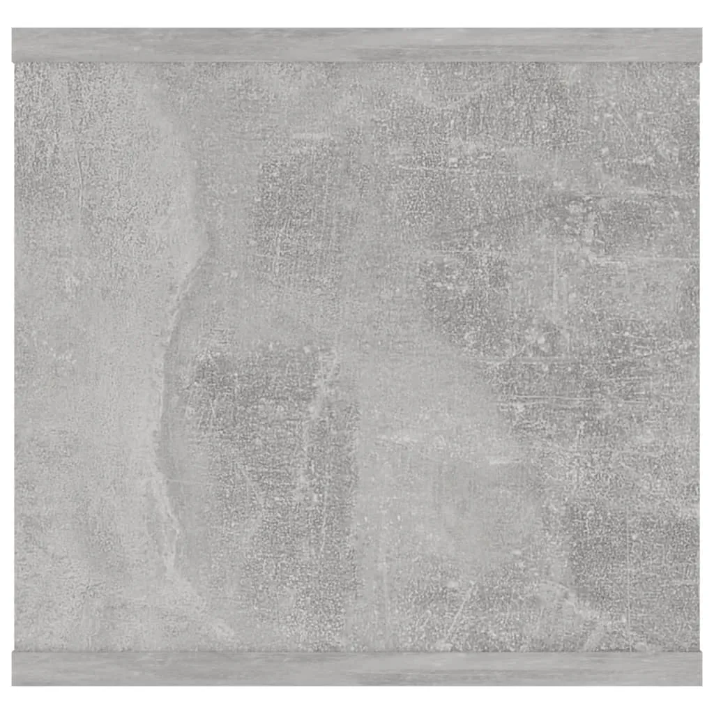 Wandregal Betongrau 102 x 30 x 29 cm aus Holzwerkstoff