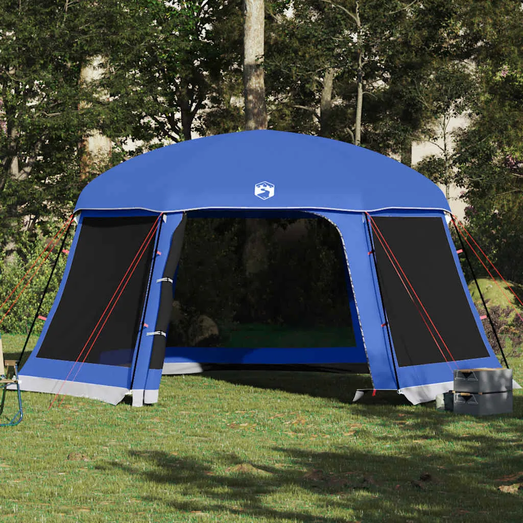 Poolzelt Azurblau 512x458x255 cm mit abnehmbarem Überzelt