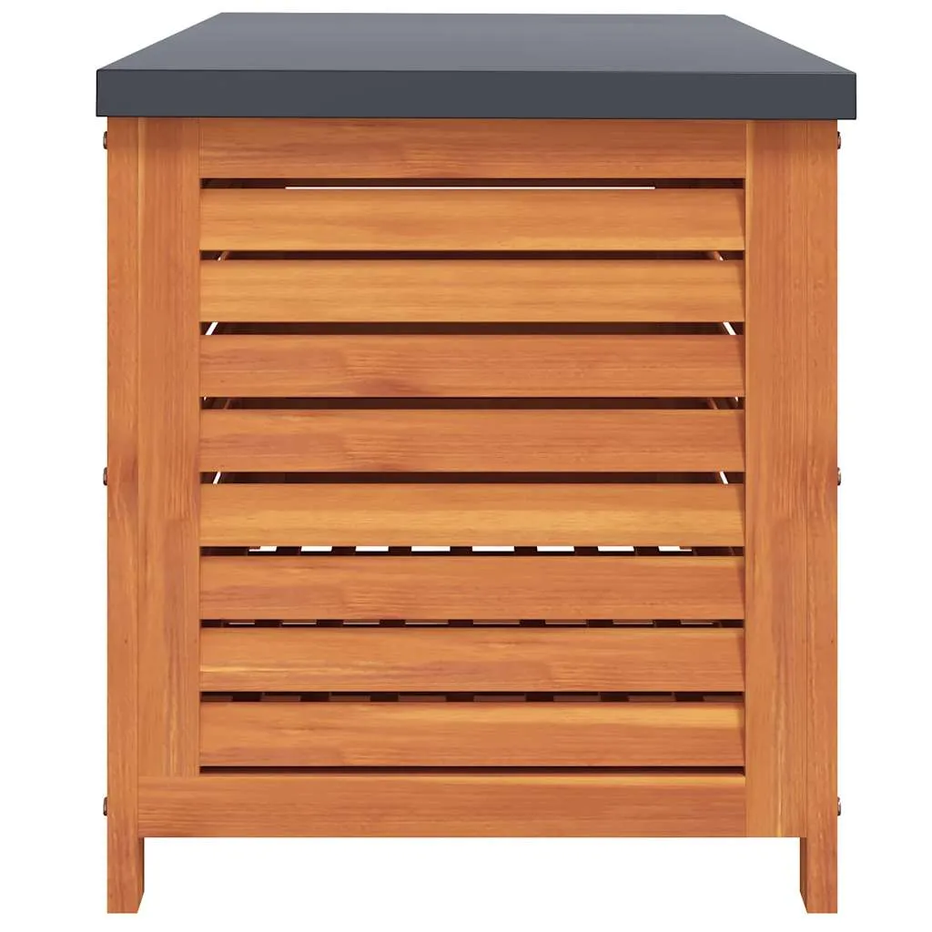 Gartenbox aus Massivholz, 90 x 48 x 55 cm, rötlich-braun