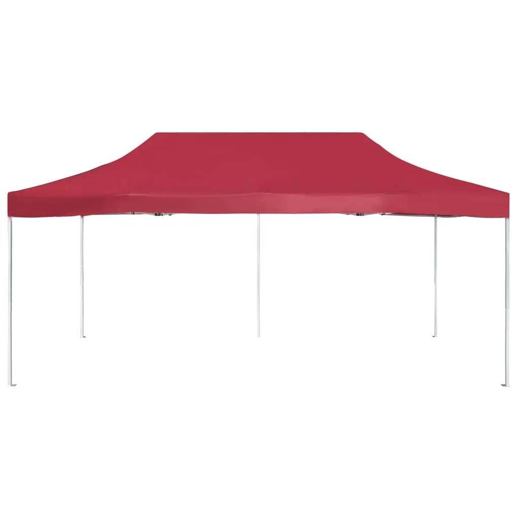 Partyzelt 6x3x3,07 m Weinrot mit Aluminiumrahmen und Oxford-Dach