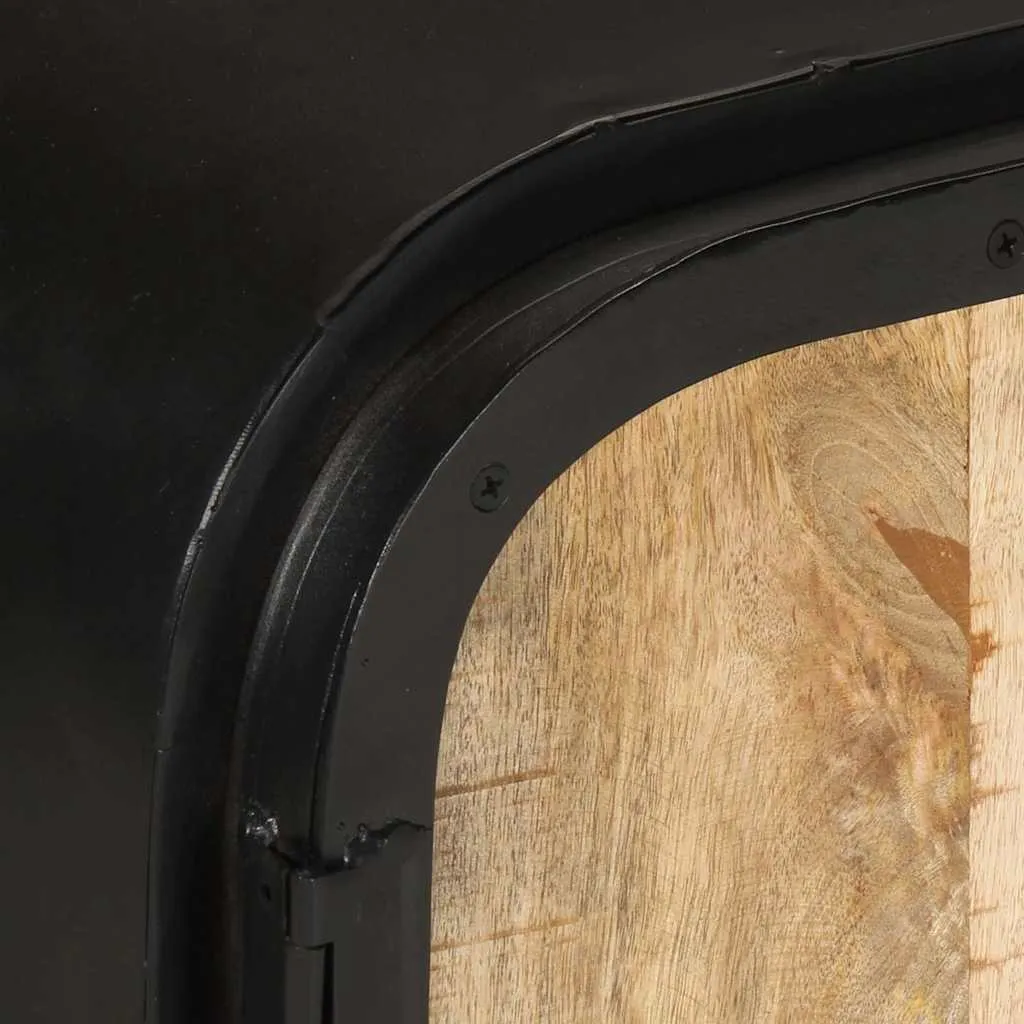 TV-Schrank 110x30x45 cm Raues Mangoholz
