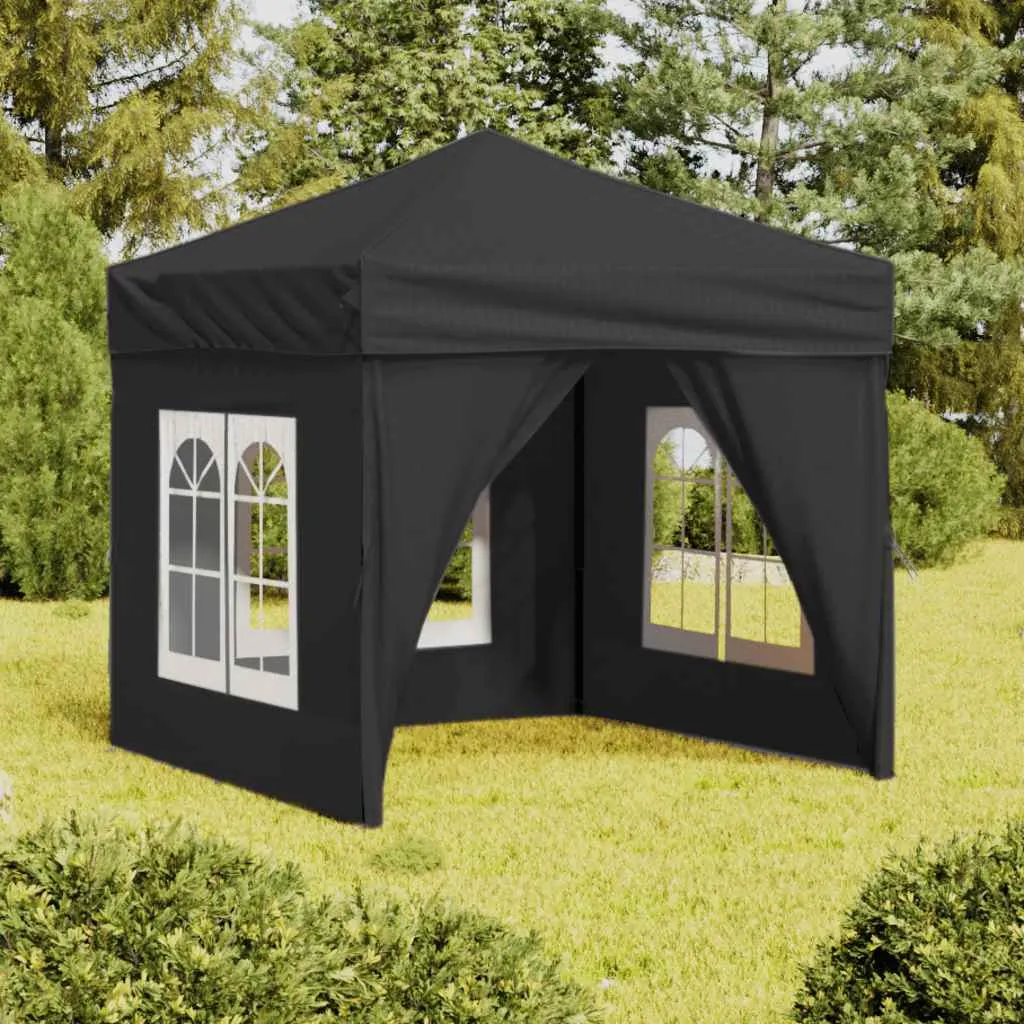 Faltbares Partyzelt 197,5 x 197,5 x 234 cm in Anthrazit