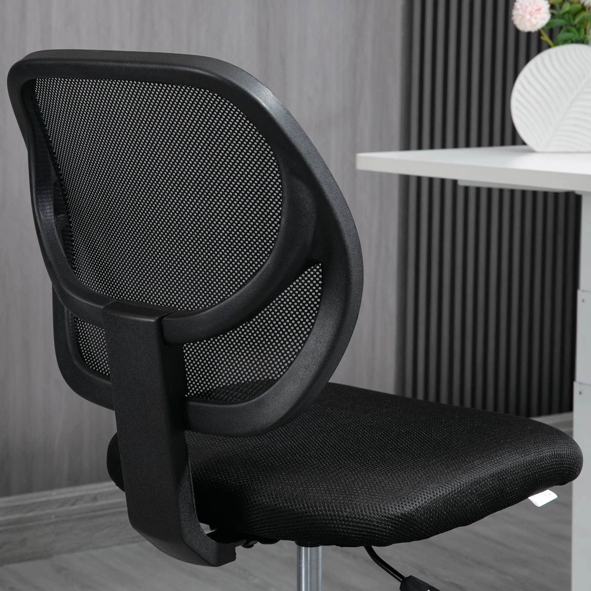 Ergonomischer Bürostuhl Schwarz 59B x 61T x 93-113H cm