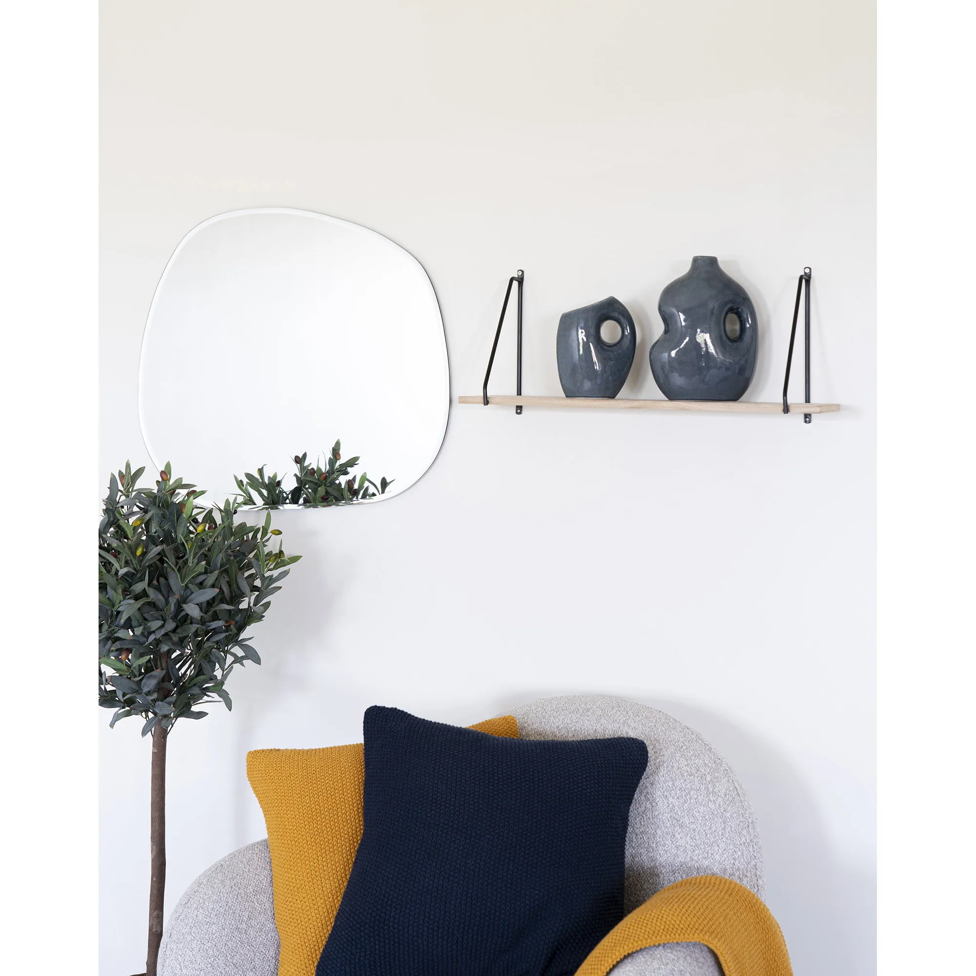 tinkaro Vase Keramik Blau