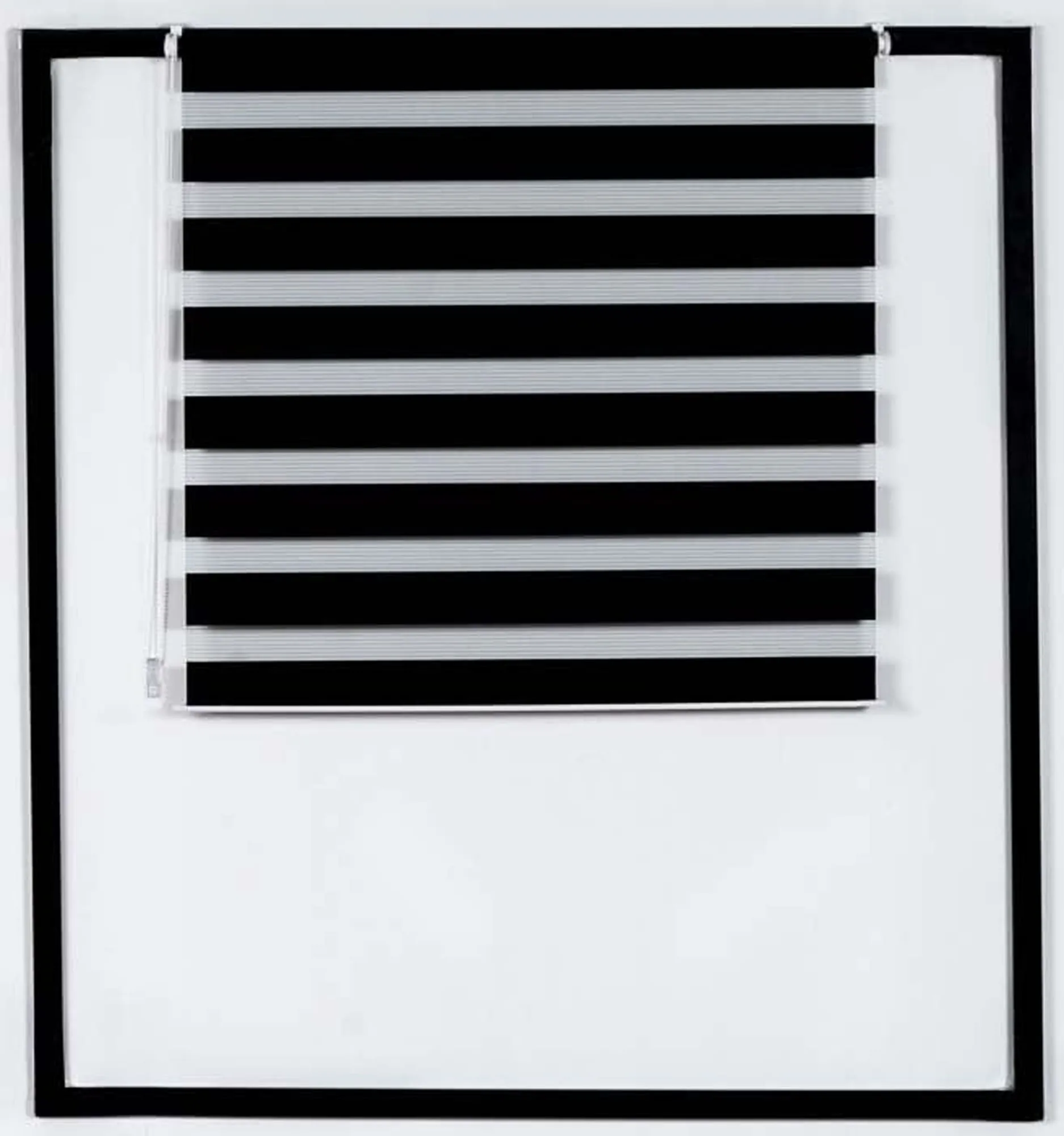 Zebra Doppelrollo Klemmfix 60x150 cm schwarz