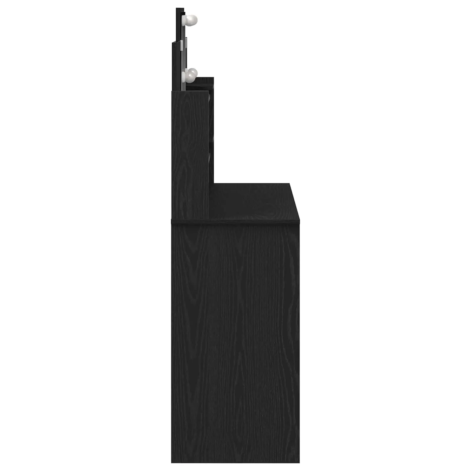 Moderner Schminktisch 96 x 39 x 142 cm in Schwarz Eichen-Optik