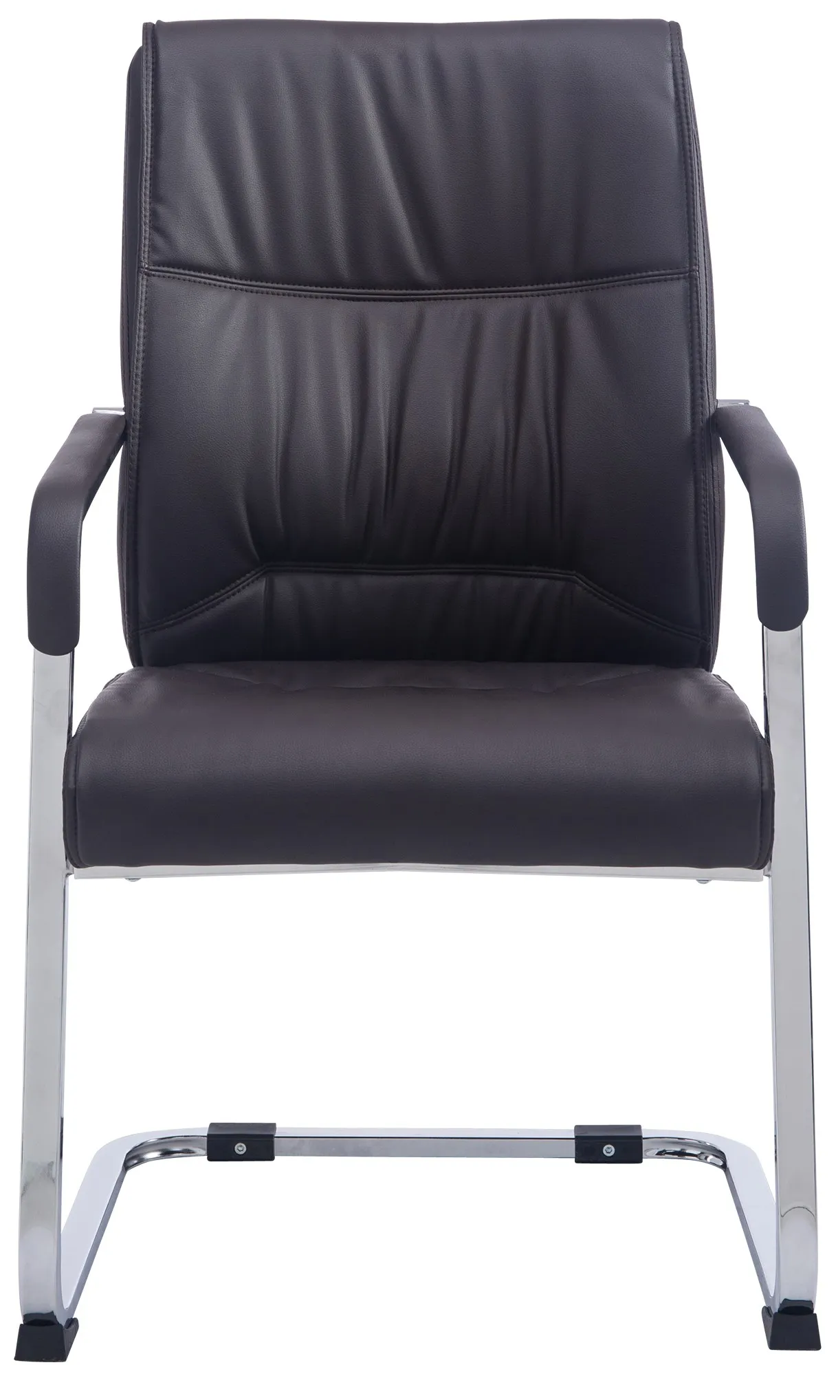 Besucherstuhl Anubis Freischwinger 102x58x65 cm Braun