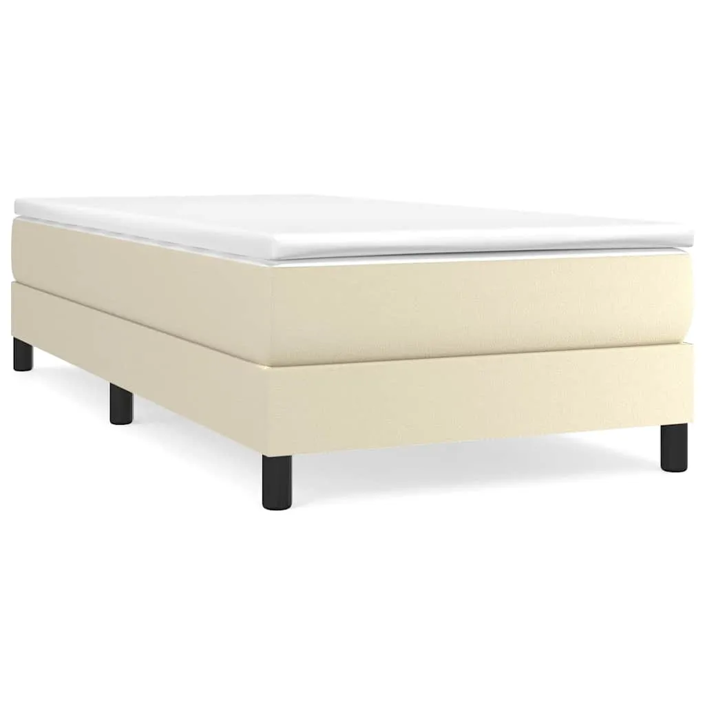 Boxspringbett Kunstleder mit Taschenfederkernmatratze 80x200 cm