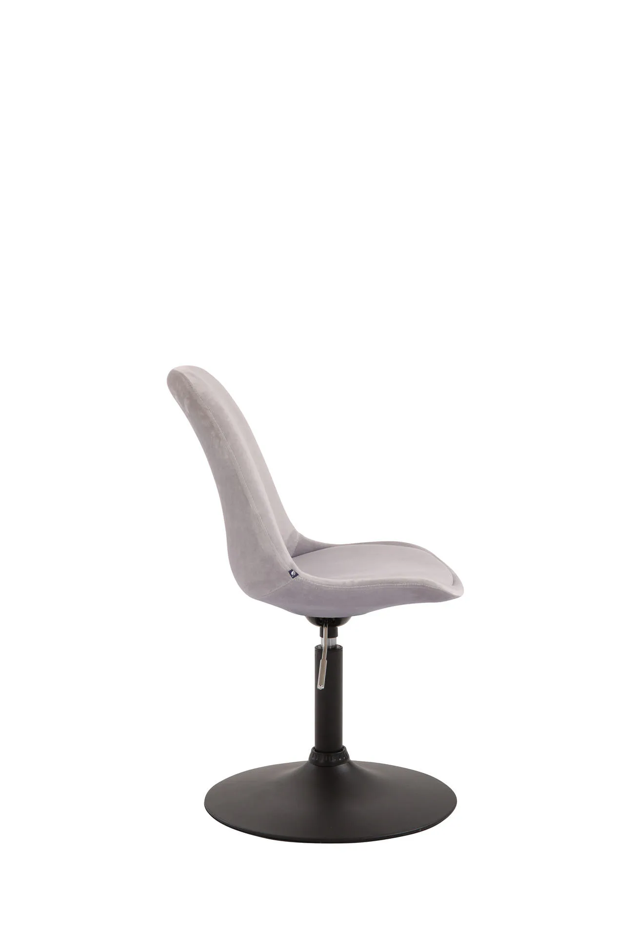 Esszimmerstuhl Maverick Samt 76-81x48x57 cm grau