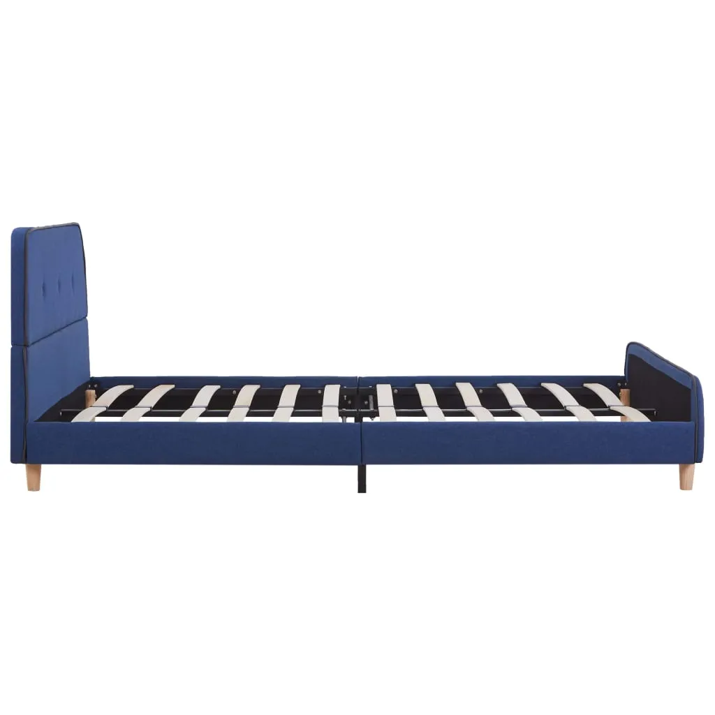 Eleganter Bettrahmen 208 x 146 x 81 cm in Blau