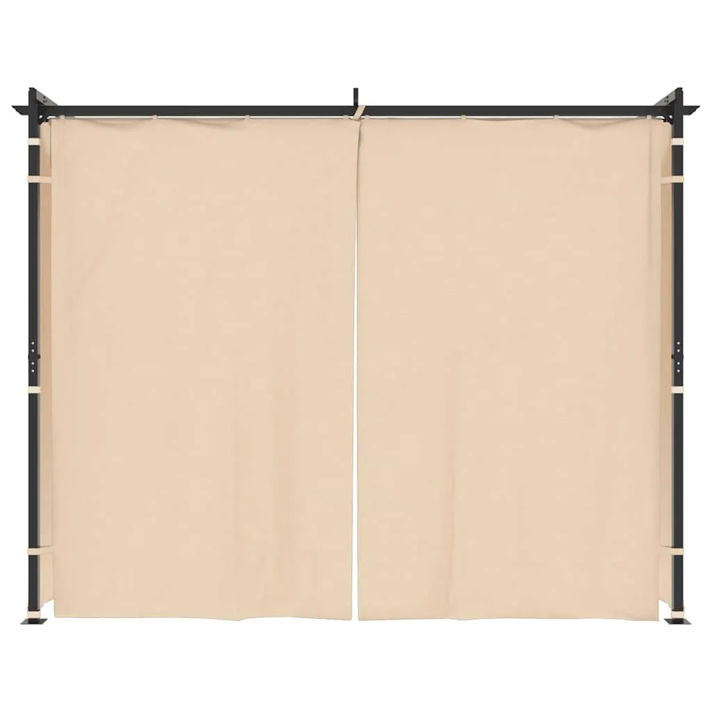 Wetterfester Pavillon Creme 3x3x2,3 m mit Stahlgestell und UV-Schutz