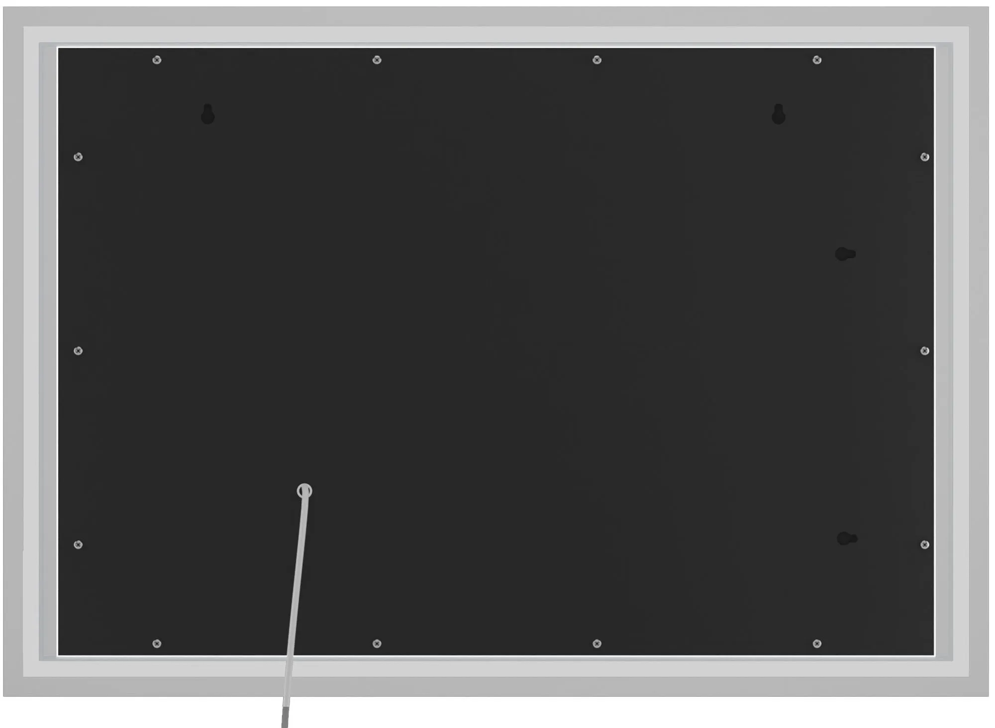 Badspiegel Jaffrey LED 100x70 cm Klarglas