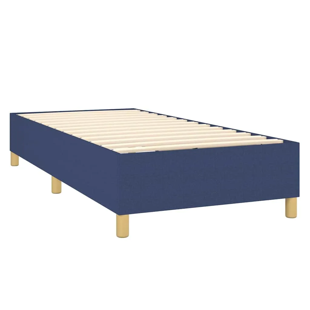 Boxspringbett mit Taschenfederkernmatratze, 203x83 cm, Blau