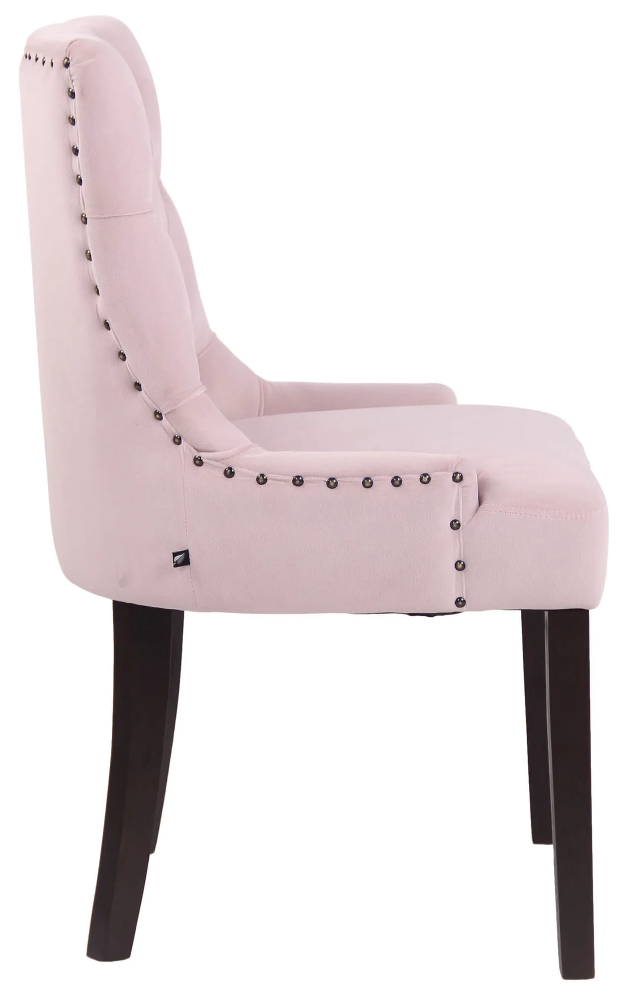 Esszimmerstuhl Aberdeen Samt 4er Set 92x55x58 cm pink