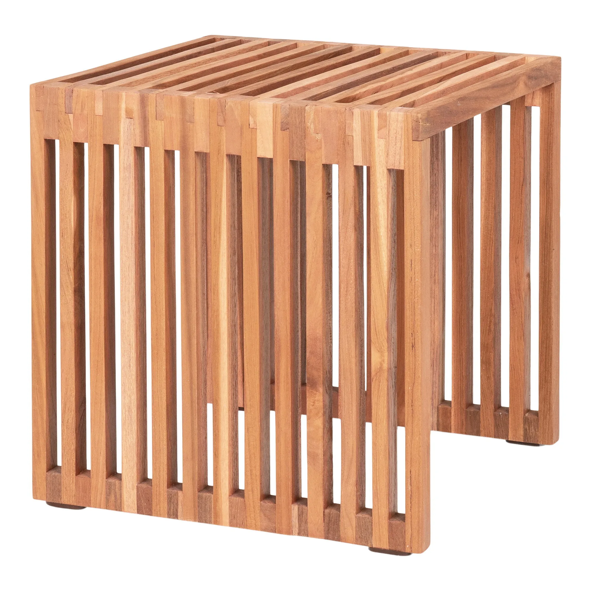 tinkaro Pego Beistelltisch 40x40x40 cm Natur Teak
