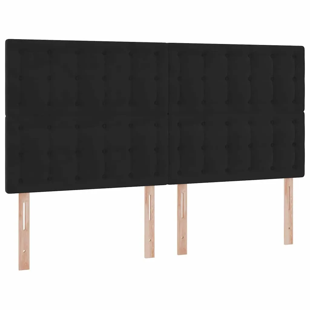 Aufbewahrungsbett mit Matratze 180 x 200 cm Schwarz