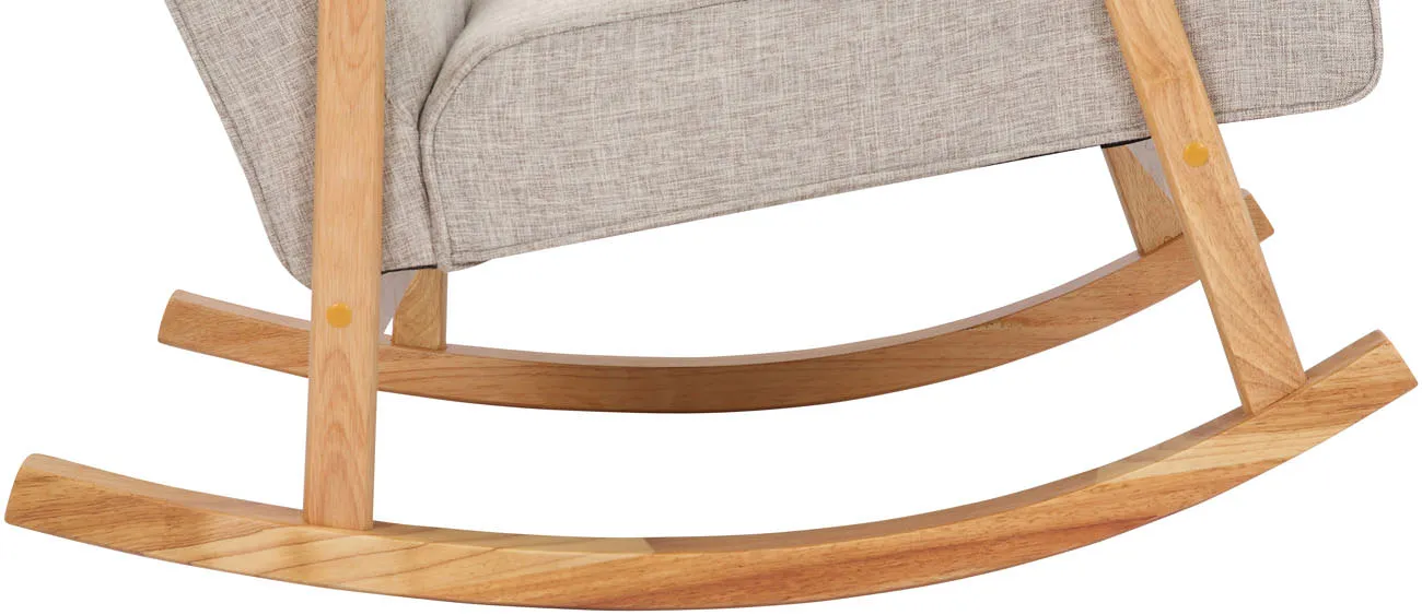 Schaukelstuhl Morelia 82x67x92 cm Creme