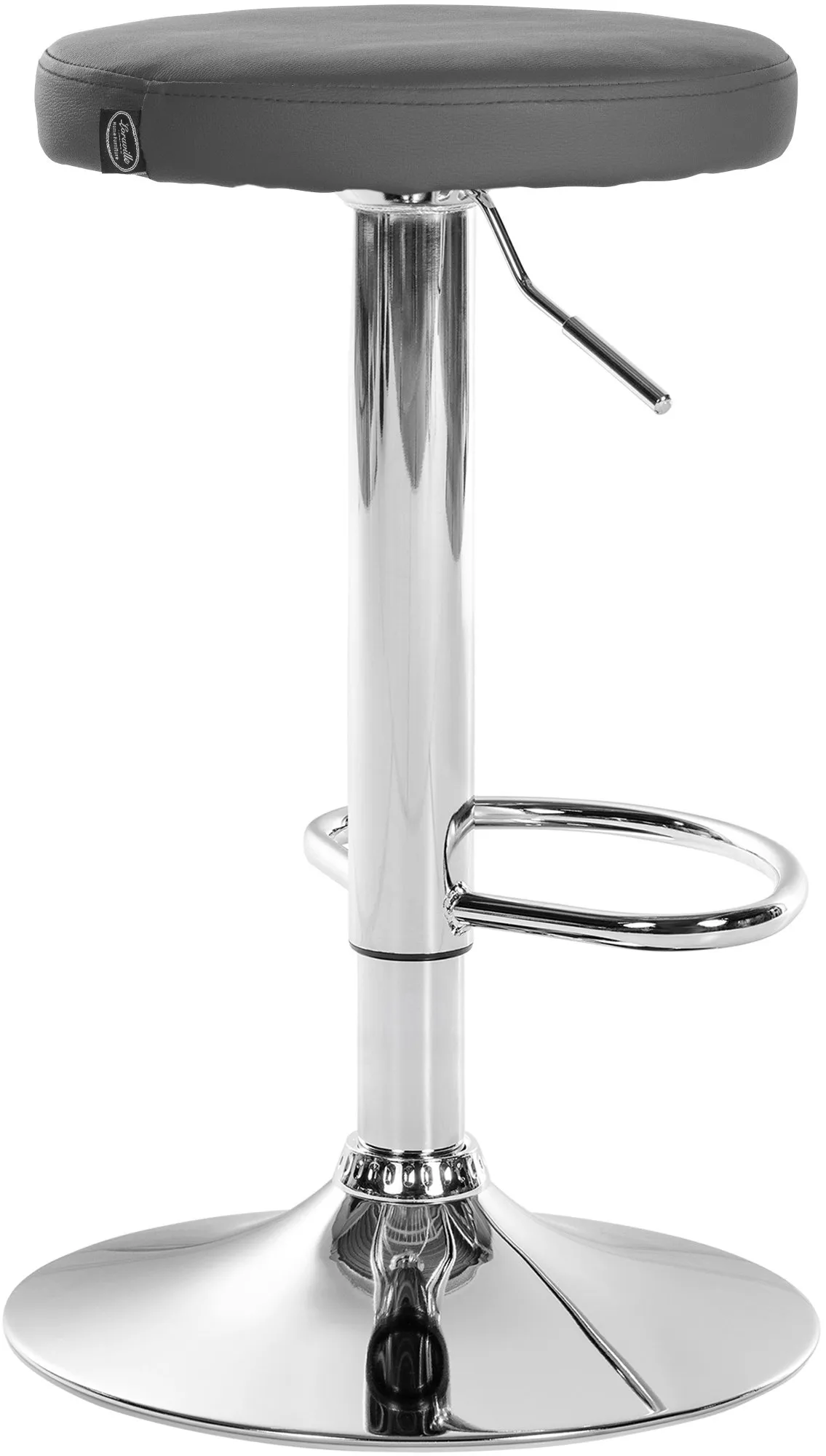 Barhocker Ponte 38,5x38,5x60-81 cm Grau Kunstleder