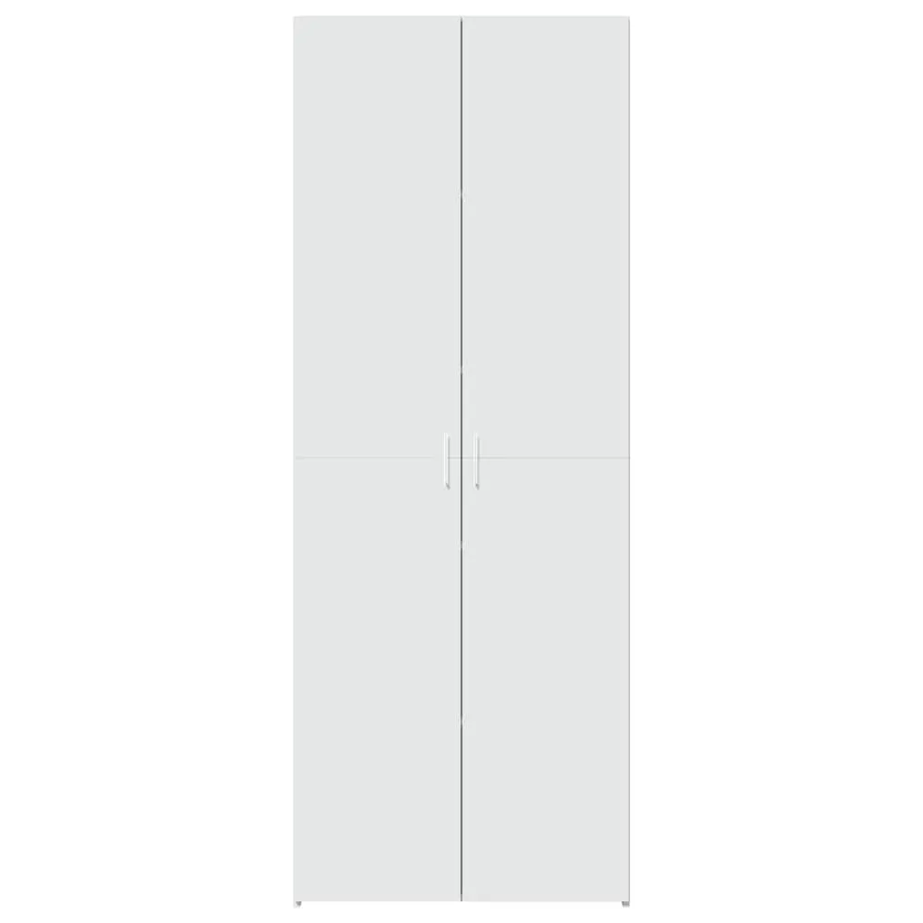 Highboard Weiß 70 x 42,5 x 185 cm aus Holzwerkstoff