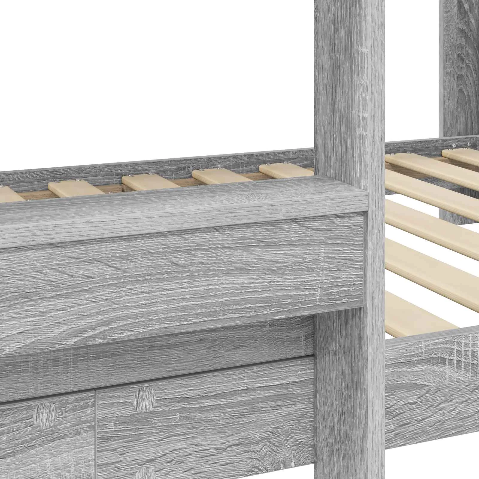 Etagenbett 196 x 89 x 117 cm Sonoma-Grau