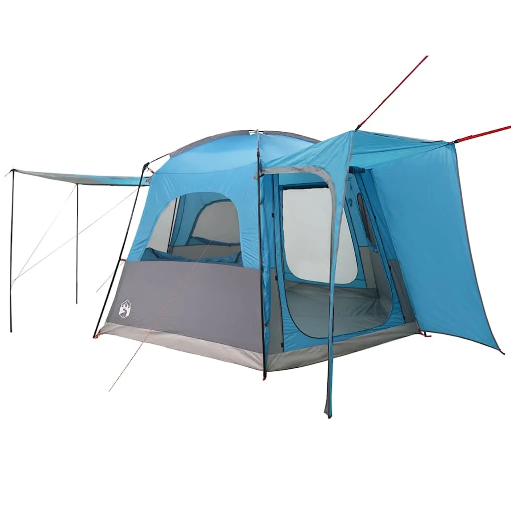 Autozelt Blau 410x357x222 cm wasserdicht mit E-Anschluss