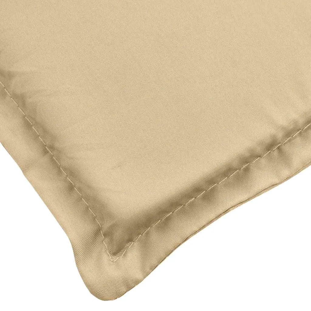 Bequeme Liegenauflage 186x58x4 cm in Melange Beige