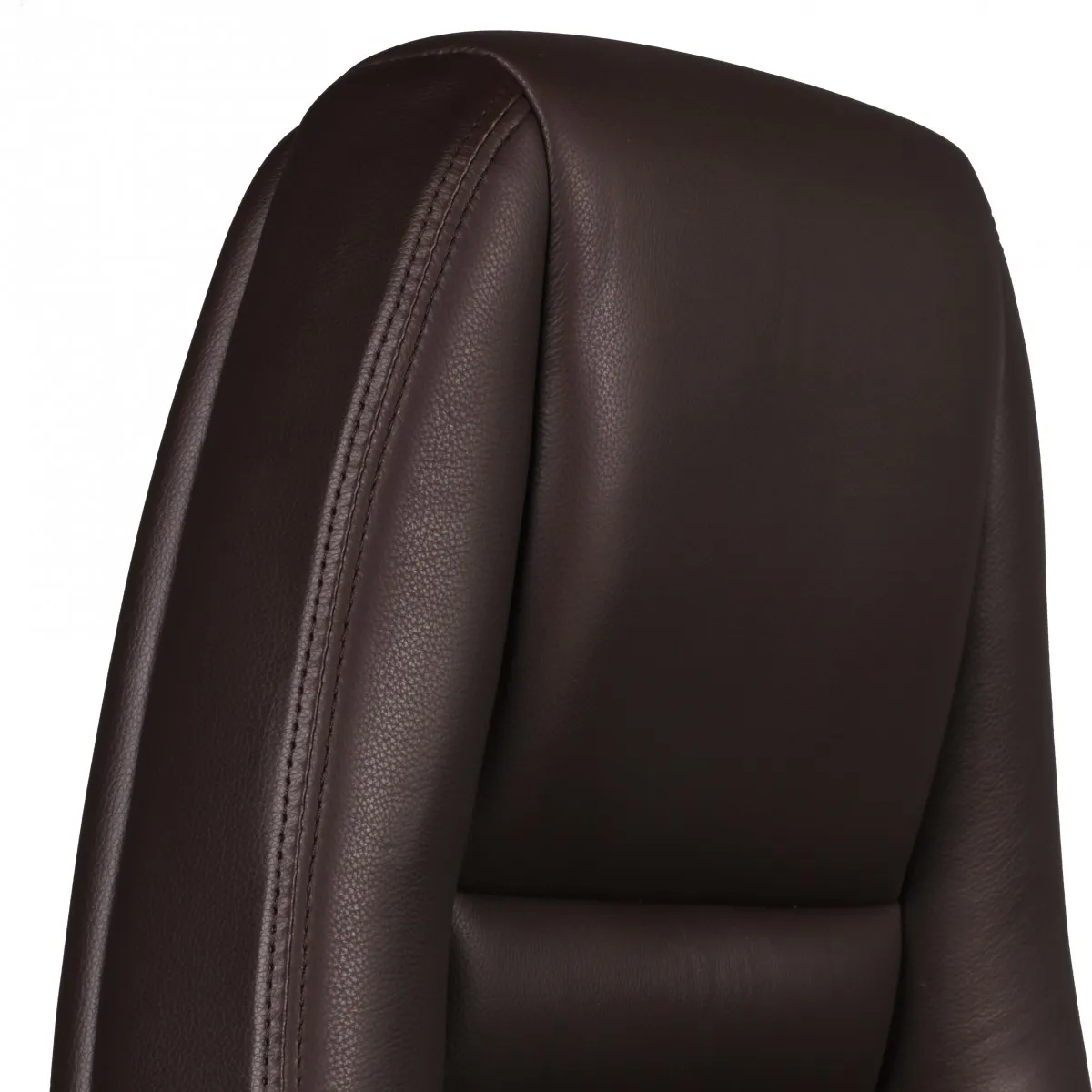 Amstyle Bürostuhl AUSTIN Echt-Leder Braun Schreibtischstuhl 120 KG Chefsessel hohe Rückenlehne mit Kopfstütze X-XL