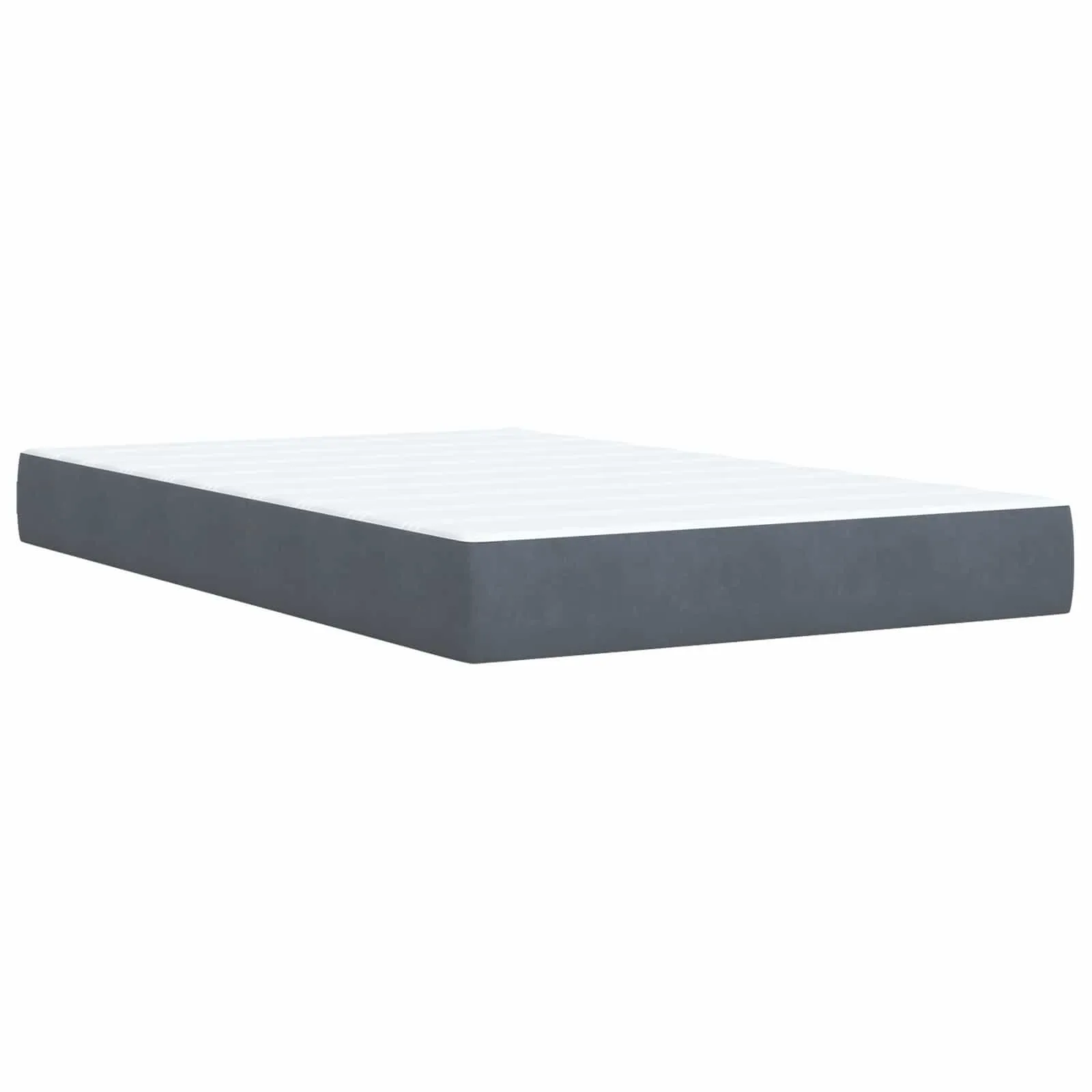 Ottoman-Bett mit Matratze 203 x 120 x 88 cm Dunkelgrau