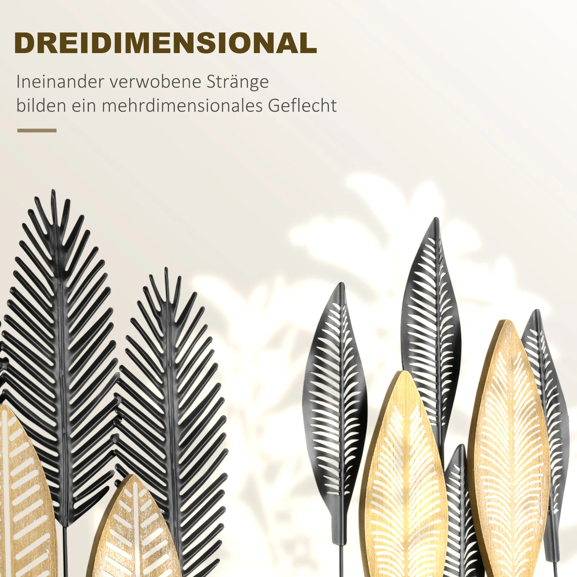 2er-Set Wandbilder 40L x 46H cm in Schwarz und Natur