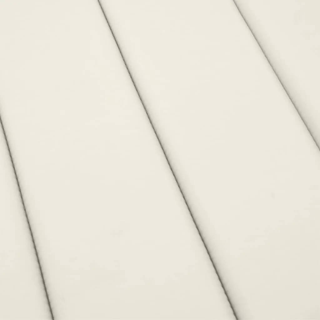Bequeme Liegenauflage 200 x 60 x 4 cm in Melange Creme