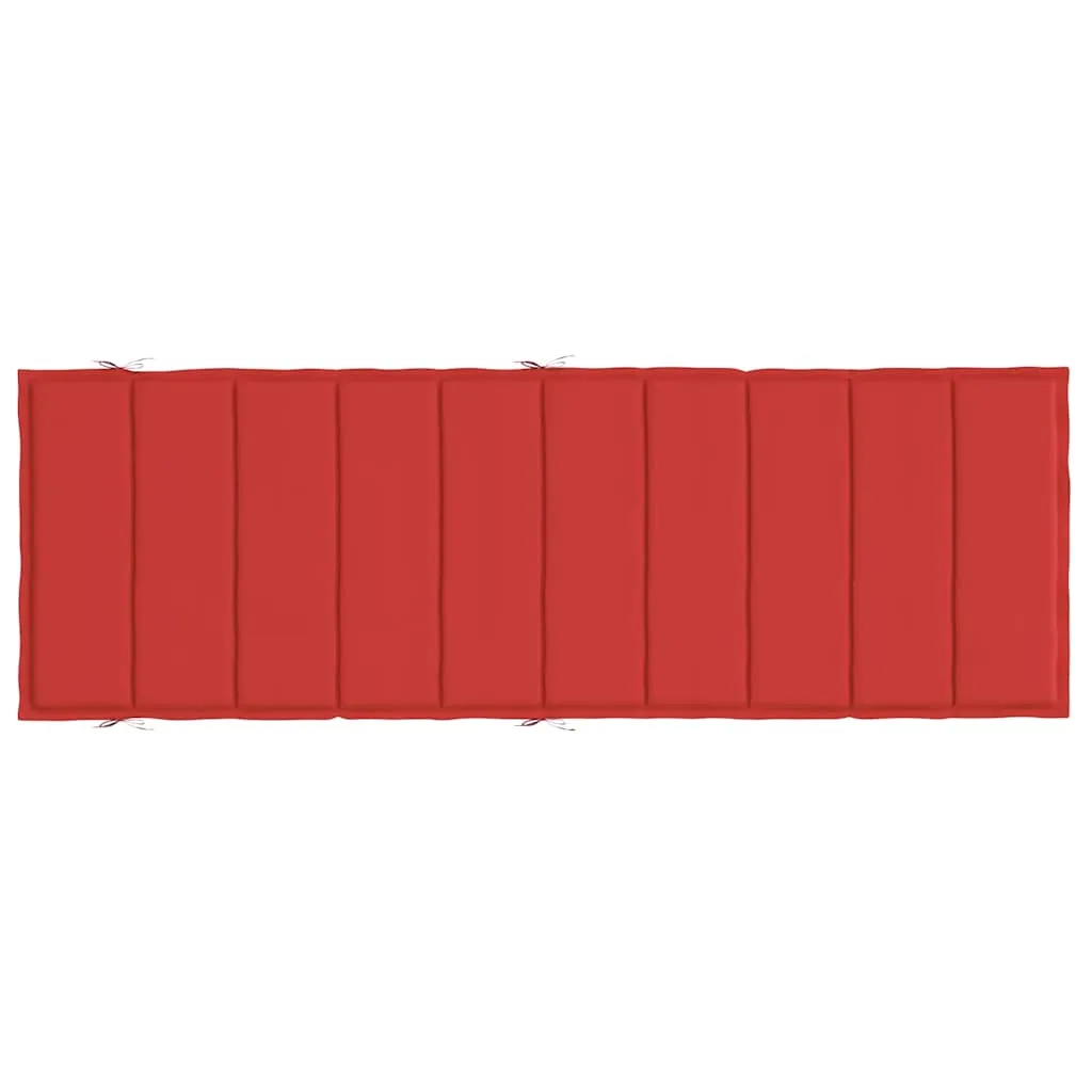 Liegenauflage Oxford-Gewebe 186x58x4 cm Rot