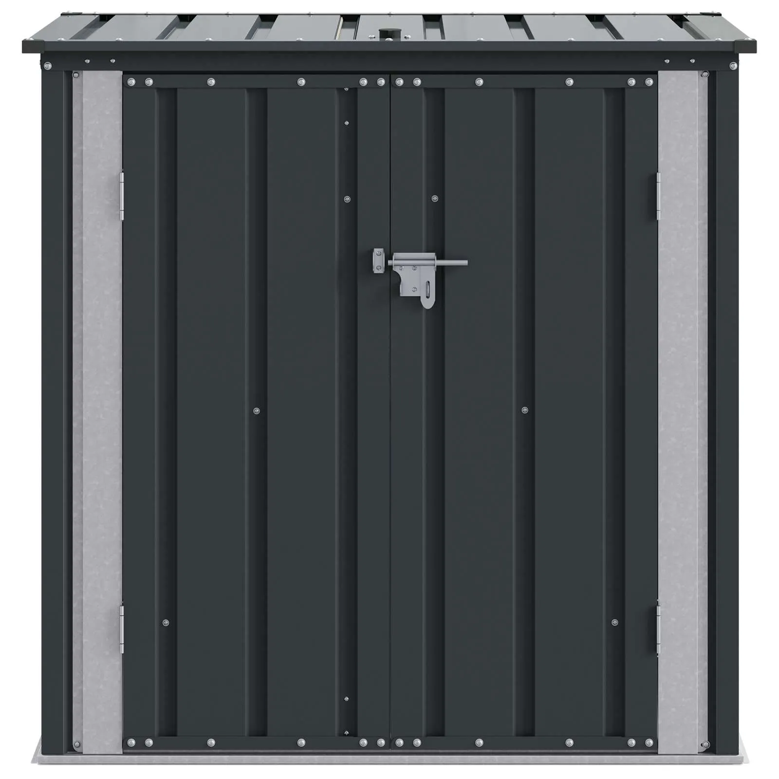 Abschließbare Gartenbox Schwarz 101,5 x 57 x 100,5 cm